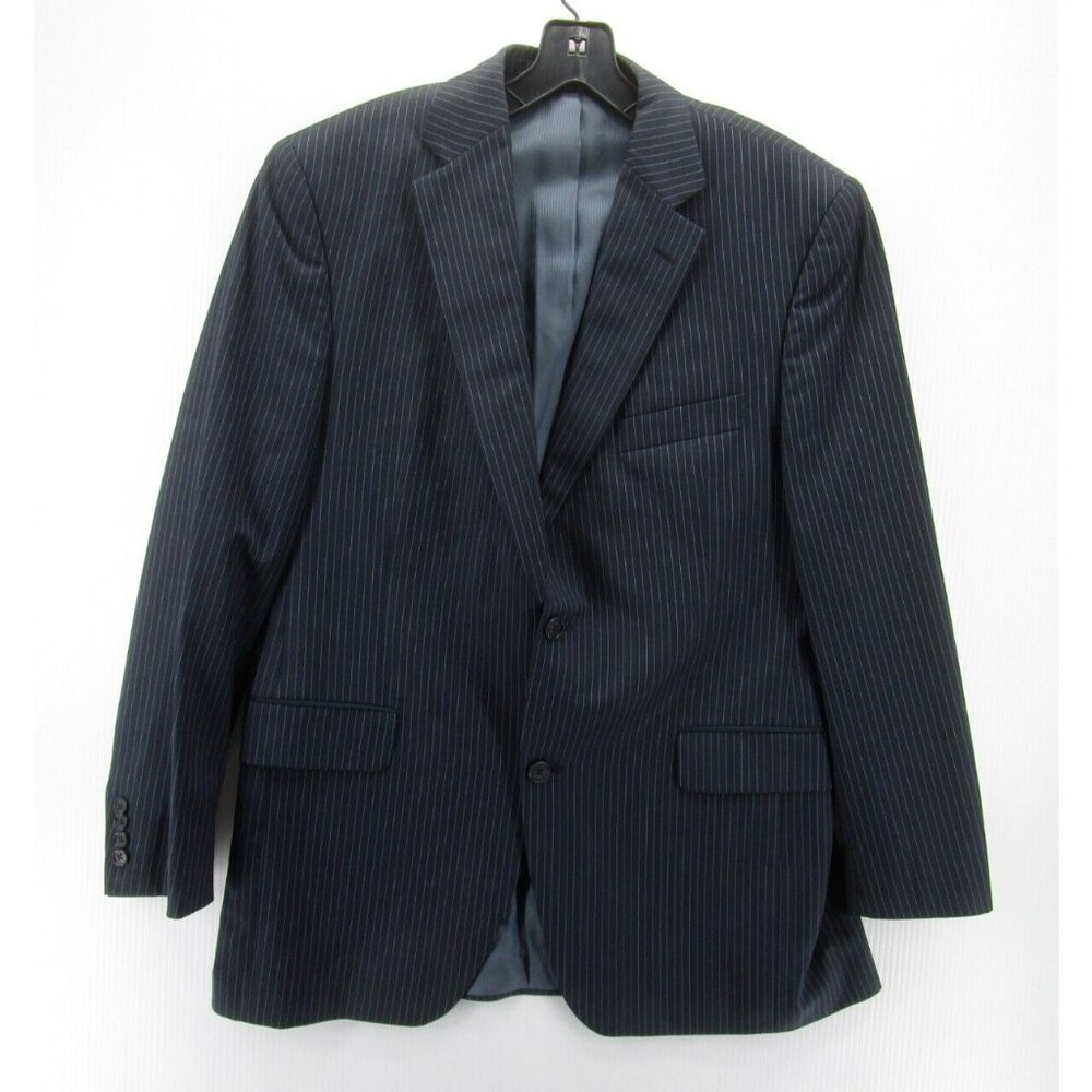 Jack Victor Blazer 40 Sport Coat Jacket Wool Pinstripe Striped Preppy